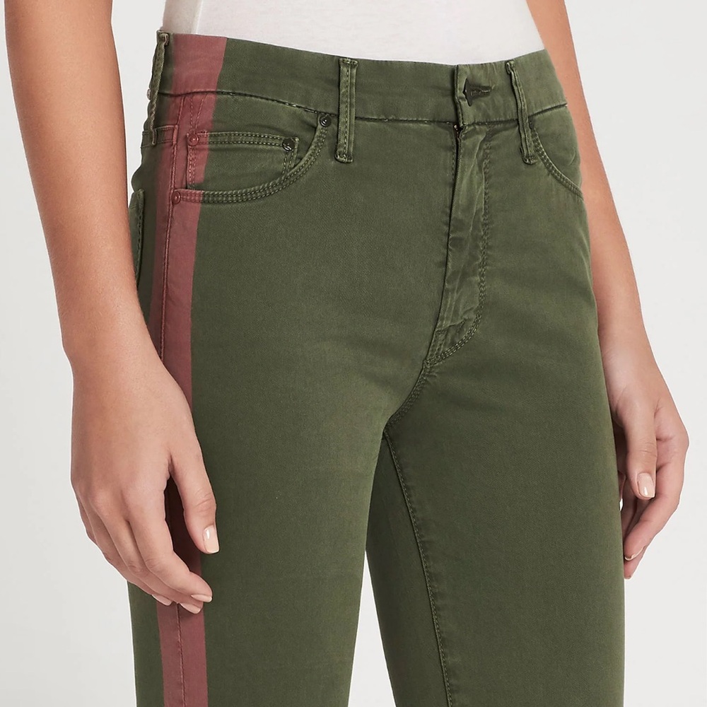 NWT Mother Denim the Looker Jean with Red Stripe